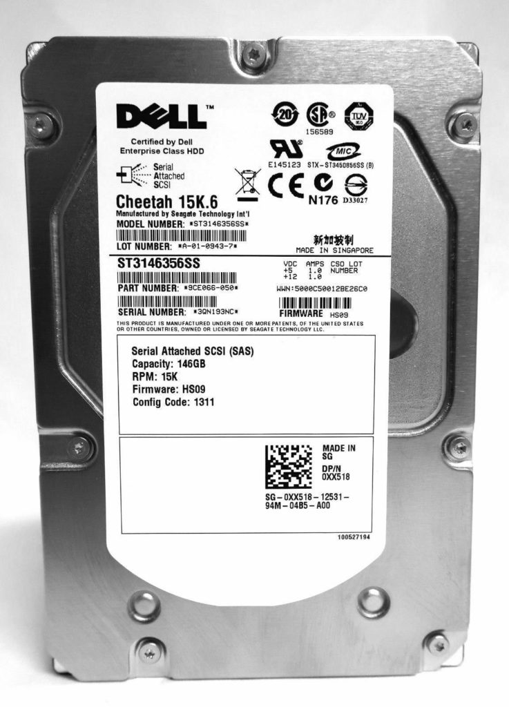 146GB 15K SAS-3GBPS 3.5I" LOW PROFILE HARD DISK
