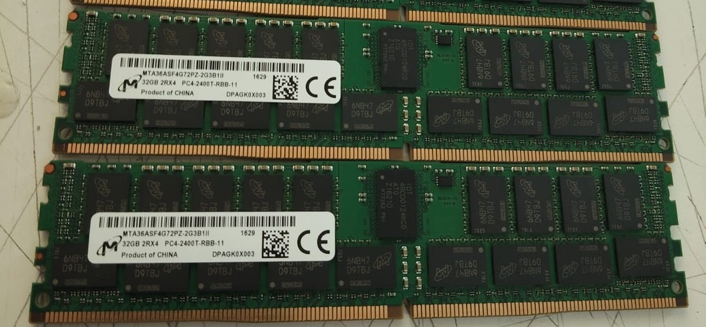 32GB PC4-19200 DDR4-2400Mhz 2Rx4 1.2v ECC