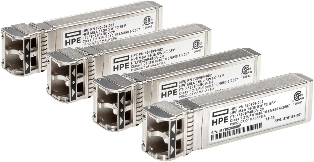 720999-002 HP MSA SW FC SFP+ 4-pack Transceiver
