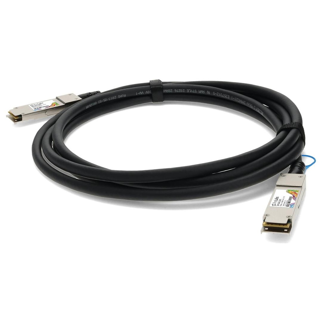 Multi-Vendor MSA Compatible QSFP-to-QSFP 100G Passive Twinax Cable