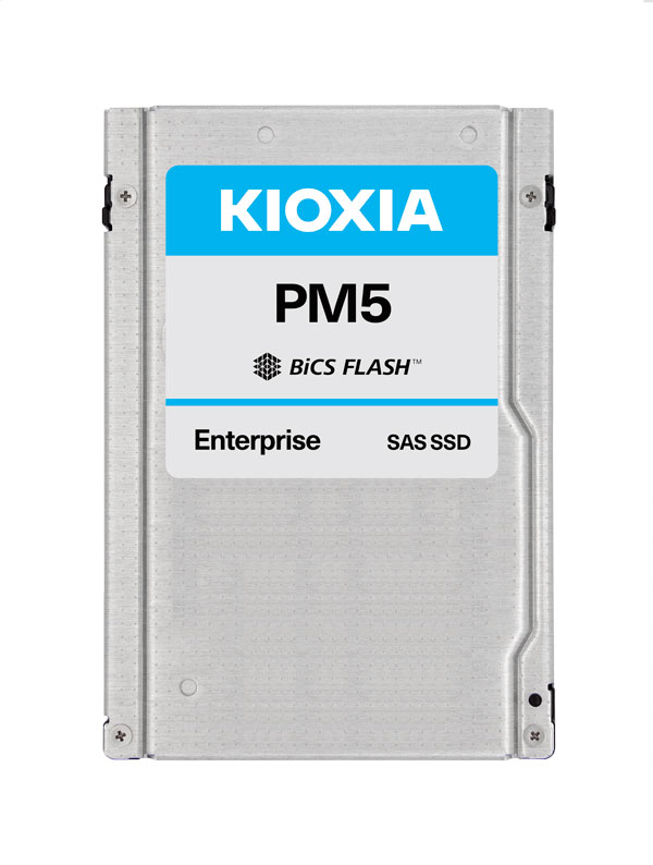 Kioxia PM5 3.84TB SAS 12Gb/s 15mm BiCS3 eTLC 1DWPD