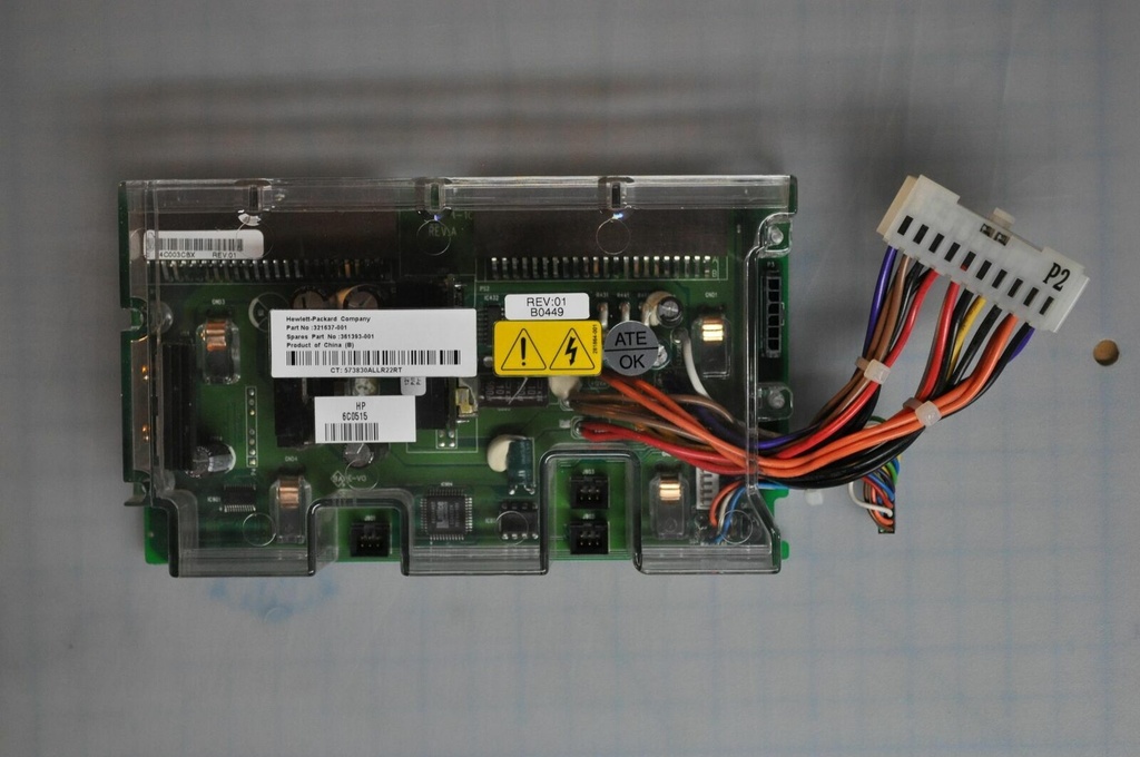 HP ProLiant DL360 G4 G4p Power Supply Backplane