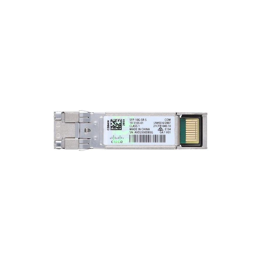 CISCO 10GBASE-SR SFP+ Multimode Module SFP-10G-SR-S V01  