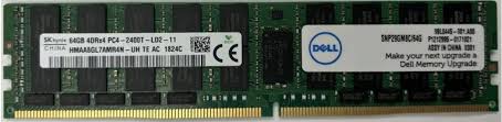 64GB LRDIMM, 2400MT/s, Quad Ra nk, x4 Data Width 