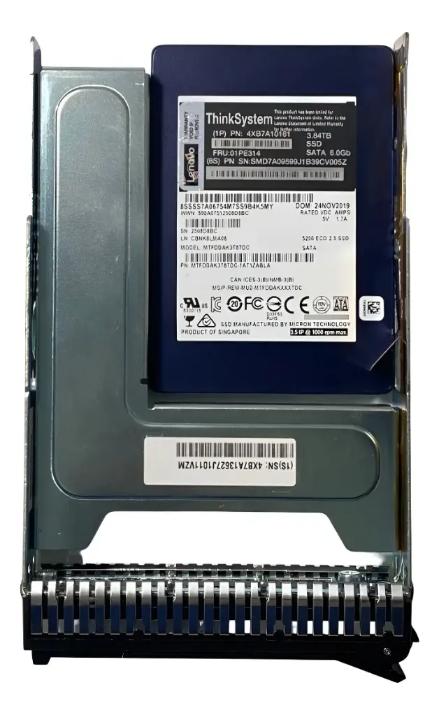 Lenovo 3.84TB SATA 6Gb 2.5" RI HS SSD