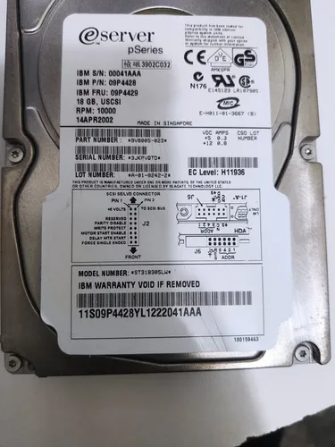 [09P4428] 18.2GB 10Krpm Ultra SCSI Hot Swap Disk
