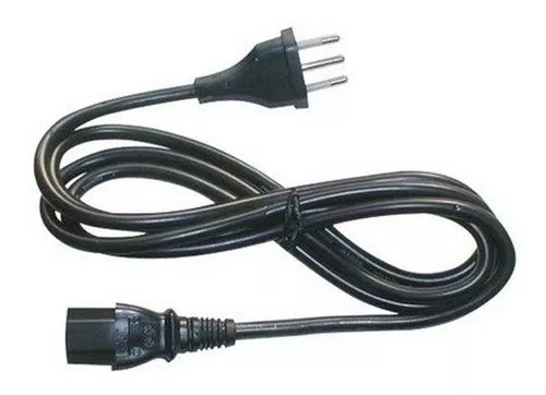 [CIMC] 1,5mt Negro C13-Hembra Chile-It-Macho Cable Poder 6A 3x0,75mm2 150cm.