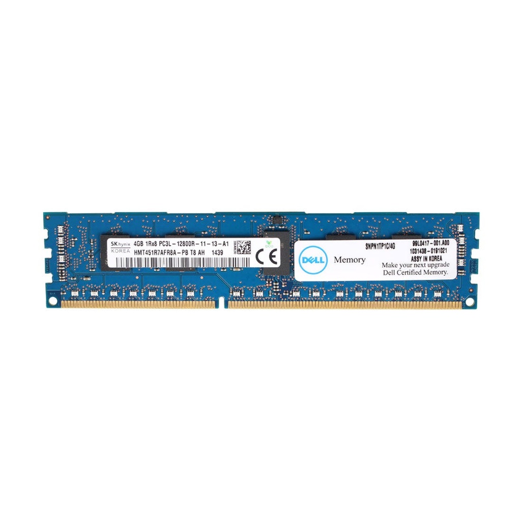 
0N1TP1 DELL 4GB 1Rx8 1600MHz DDR3 RDIMM