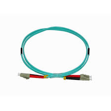 (1mt LC-LC OM3 MultiModo MM Duplex Jumper Fibra 3.0mm 50/125um LSZH)