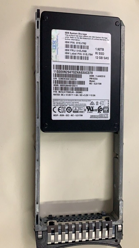 IBM 1,92 TB 12 Gbps 2,5 ″ SAS SSD V5000G2