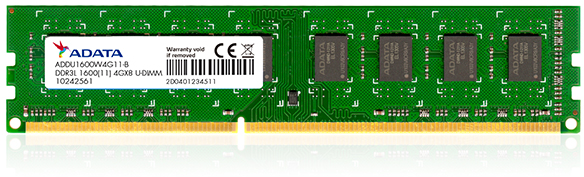 Memory Module 8 GB 1 x 8 GB DDR3L, 1600 MHz 240-pin DIMM,