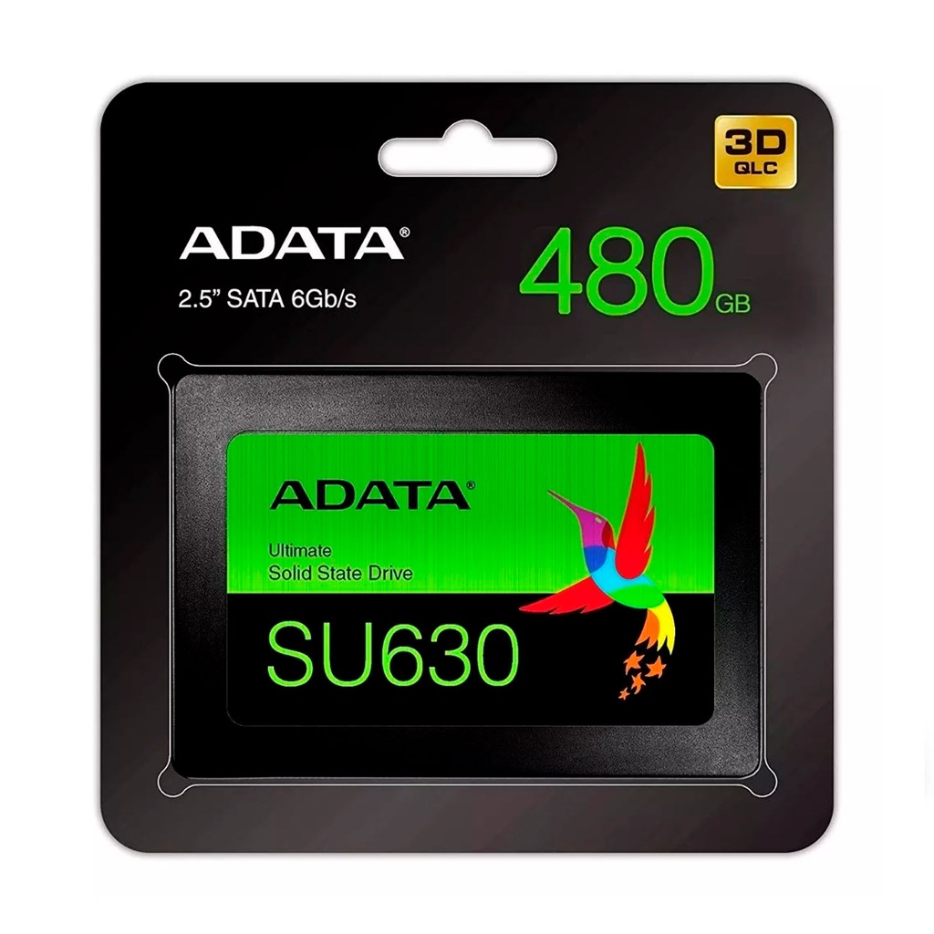 SSD Adata 480GB SU630 Ultimate SATA 6Gb/s Lectura 520MB/s 