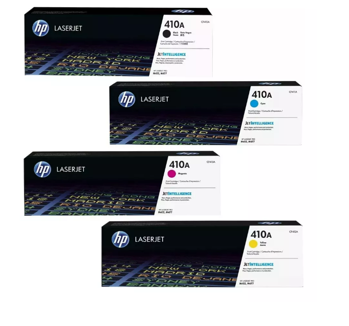 Juego Completo Toner 410a Hp Colores Negro Cyan Magenta Yellow