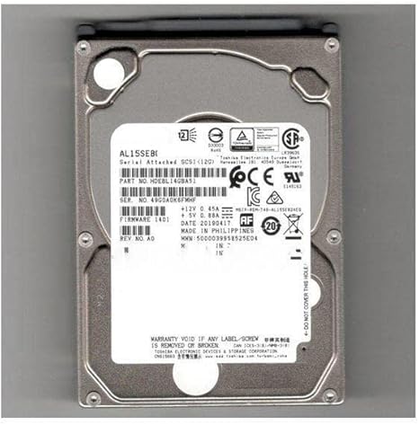 TOSHIBA AL15SEB24EQ 2.5" 2.4TB SAS 12Gbps HDD HDEBL10GEA51