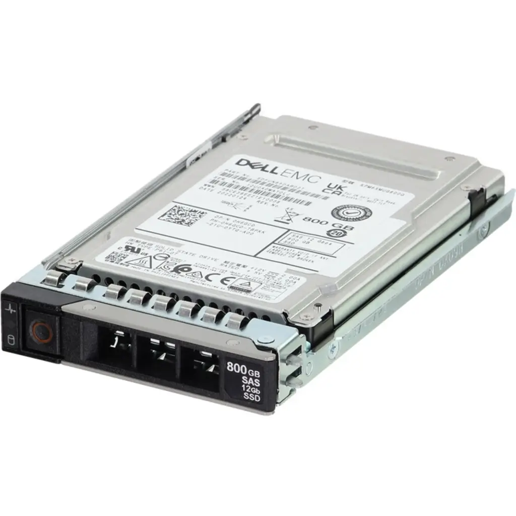 800GB SSD SAS ISE Write Intens ive 12Gbps 512e 2.5in Hot-plu gAG Drive, 10 DWPD 