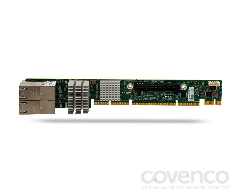 1U UIO Network Interface Card PCIe Adapter With Integrated 4-port 10 GbE Base-T (RJ-45) 
