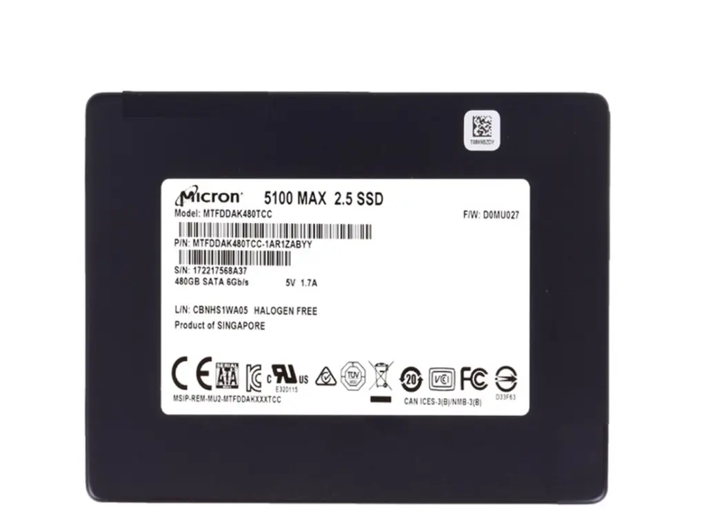 MICRON 5100MAX 480GB 6GBPS 2,5 SATA SSD 