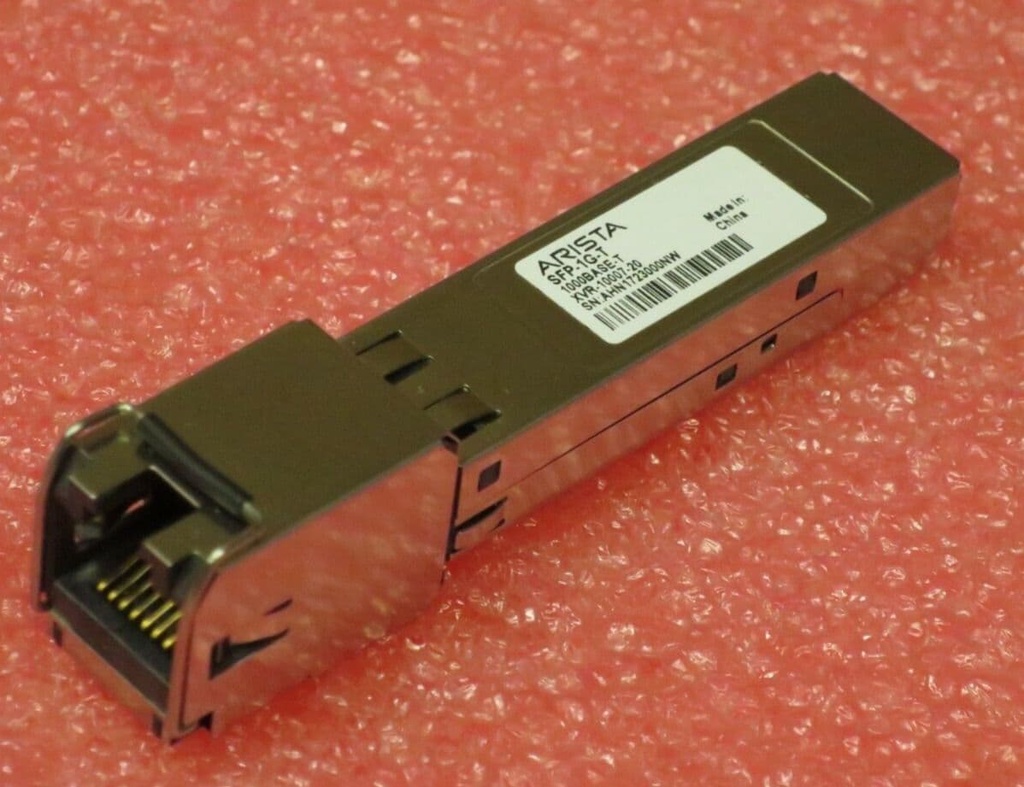 Arista SFP-1G-T 1GbE SFP to Base-T Transceiver
