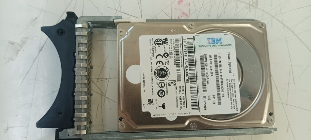 IBM 571GB 10K SAS SFF-2 HARD DRIVE 