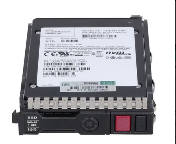 HPE 1.6TB NVMe x4 MU SFF SCN DS 2.5" U.2 SSD 
