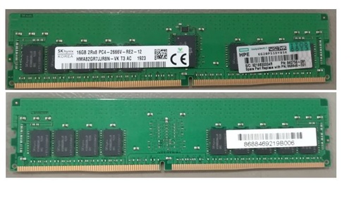 [868846-001] 16GB (1x16GB) 2RX8 PC4-21300V-R DDR4-2666MHZ RDIMM