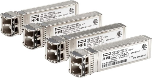 [720999-002] 720999-002 HP MSA SW FC SFP+ 4-pack Transceiver