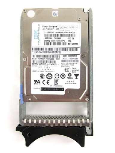 [74Y6488] IBM 300GB 15K SAS SFF-1 HDD Hard Drive AIX/Linux pSeries