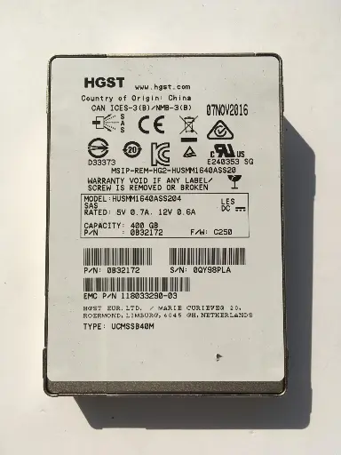 [HUSMM144] EMC400 EMC 400GB SAS SSD 
