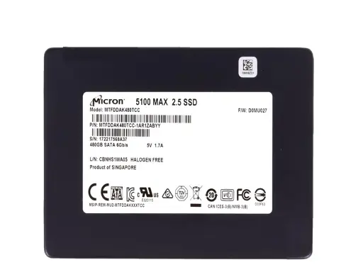 [MTFDDAK480TCC-1AR1ZABYY] MICRON 5100MAX 480GB 6GBPS 2,5 SATA SSD 