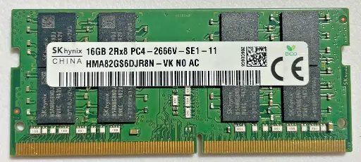 [HMA82GS7CJR8N-VK] Hynix 16gb Pc4-21300 Ddr4-2666mhz ECC Cl19 260-pin SODIMM 