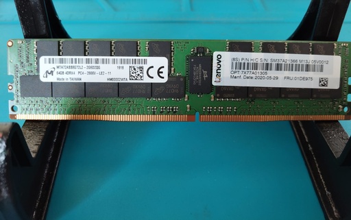 [MTA72ASS8G72LZ-2G6] Micron 64GB PC4-21300 DDR4-2666MHz ECC Quad Rank Memory